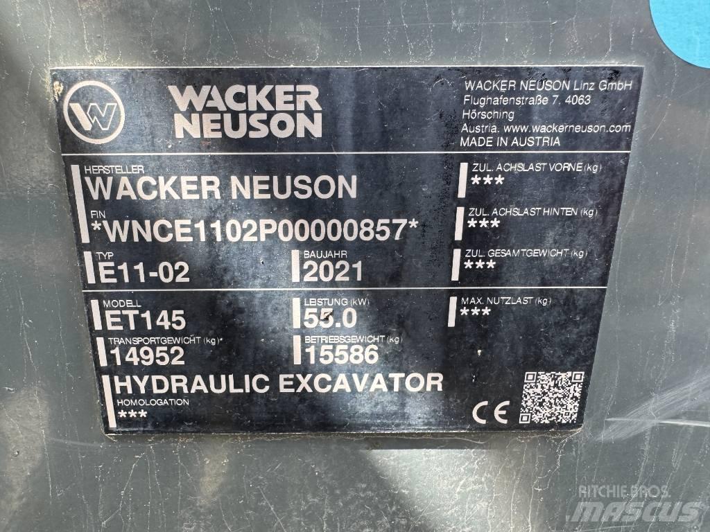 Wacker Neuson ET145 Vikšriniai ekskavatoriai