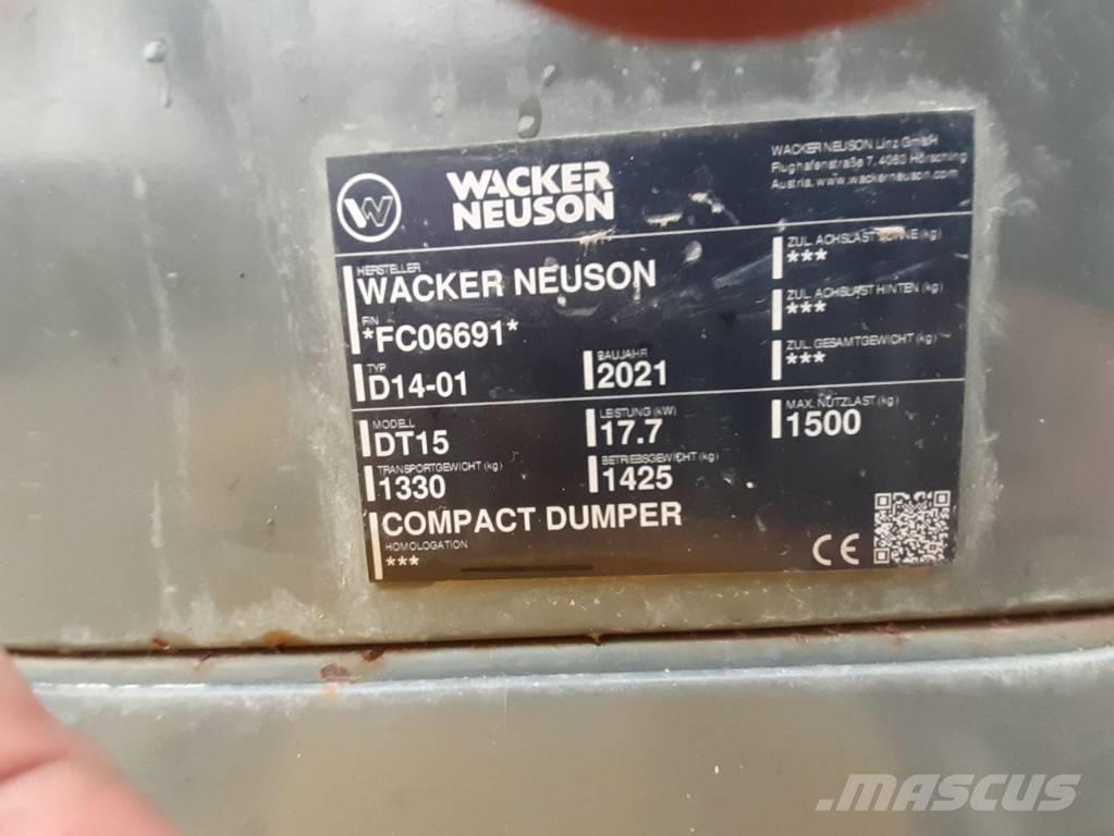 Wacker Neuson DT15 Vikšrinė savivartė technika