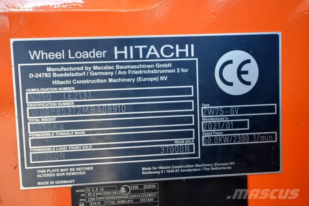 Hitachi ZW 75-6 Naudoti ratiniai krautuvai