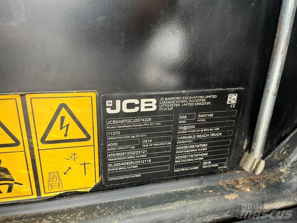 JCB 540-140 Teleskopiniai krautuvai