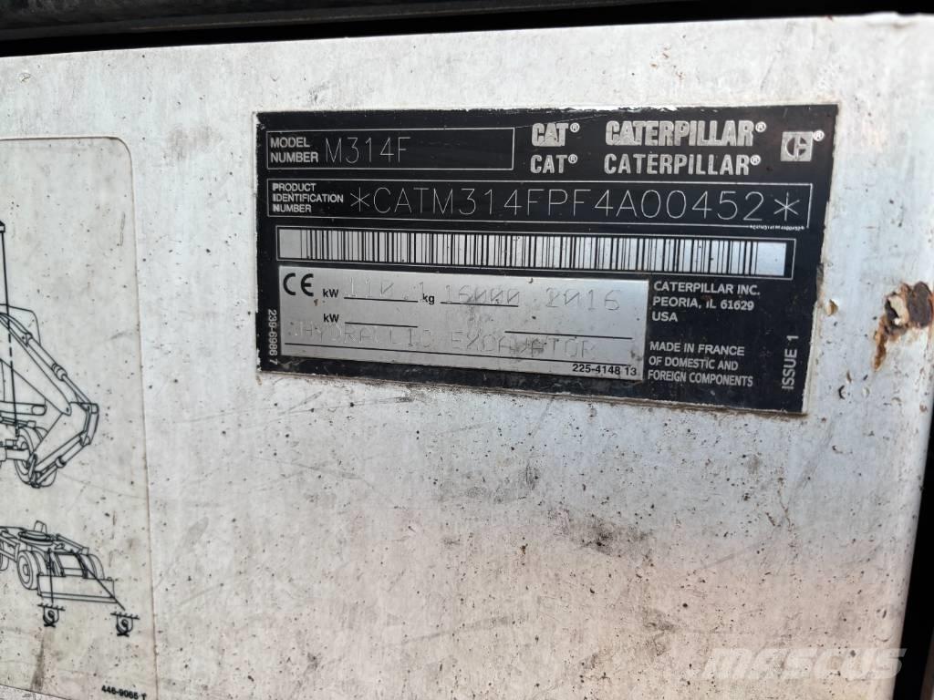 CAT m314f Ratiniai ekskavatoriai