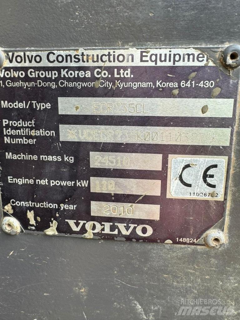 Volvo ECR 235 C L Vikšriniai ekskavatoriai