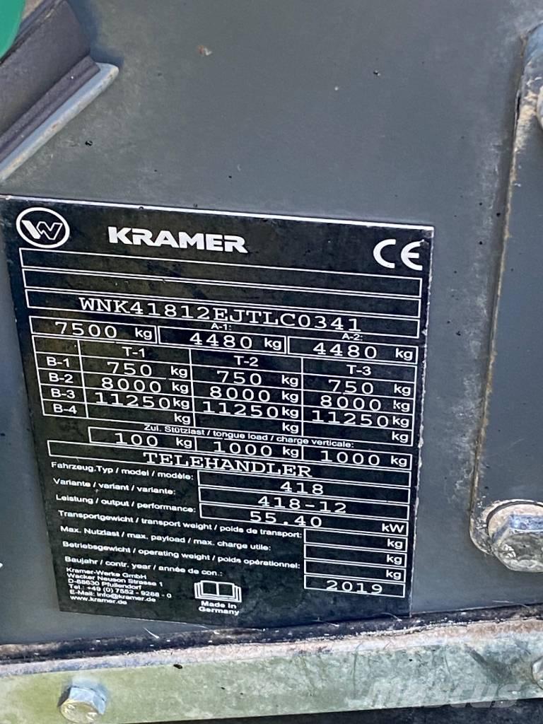 Kramer KT 276 Teleskopiniai krautuvai žemės ūkiui