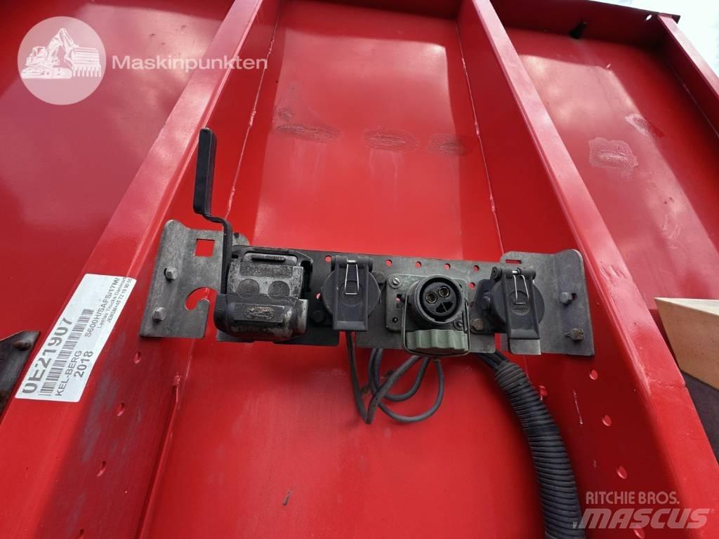Kel-Berg S 600 H Bortinių sunkvežimių priekabos su nuleidžiamais bortais