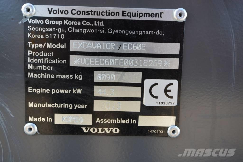 Volvo EC 60 E Mini ekskavatoriai < 7 t