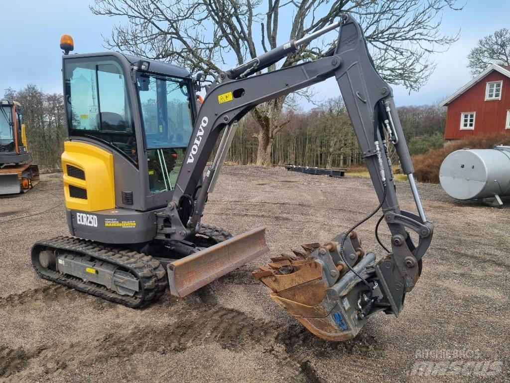 Volvo ECR25 D Mini ekskavatoriai < 7 t