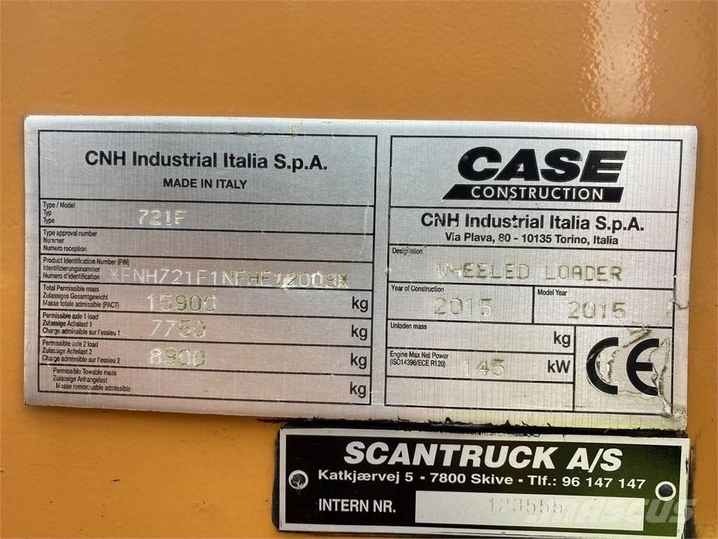 CASE 721F Naudoti ratiniai krautuvai