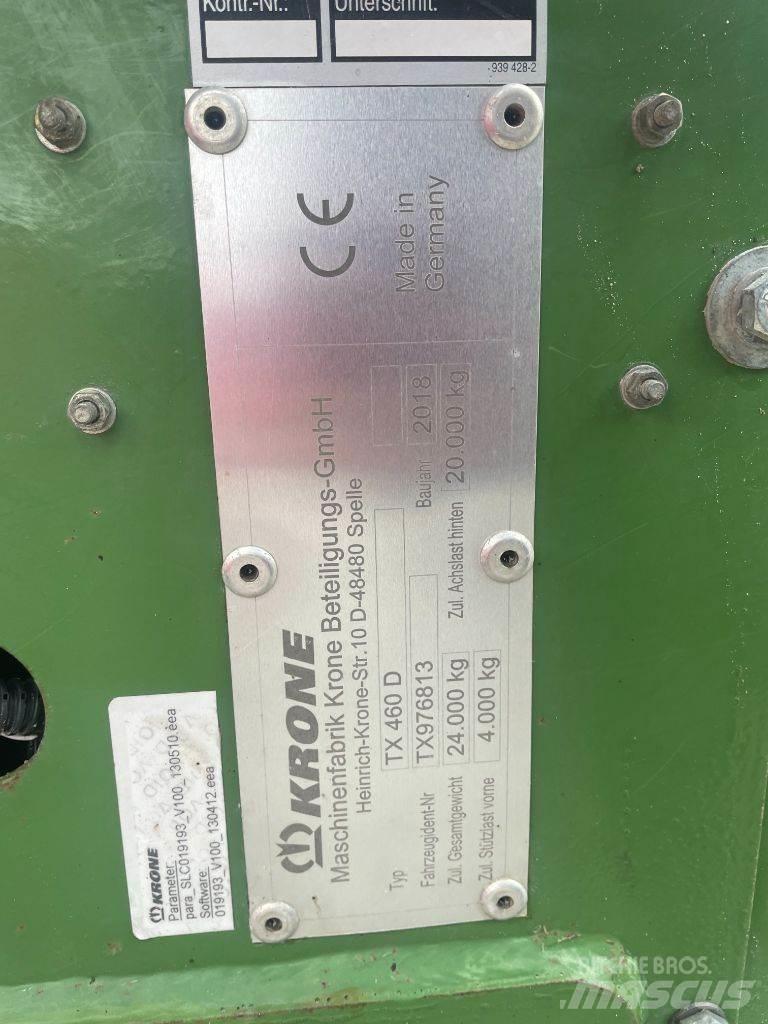 Krone TX 460 D Kitos priekabos