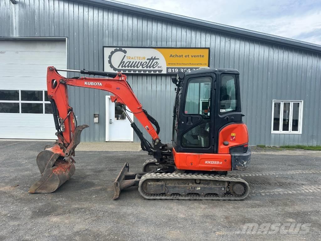 Kubota KX 033-4 Mini ekskavatoriai < 7 t