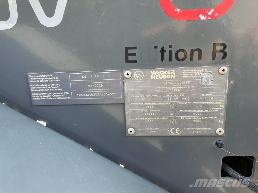 Wacker Neuson DV 90 Statybiniai savivarčiai sunkvežimiai