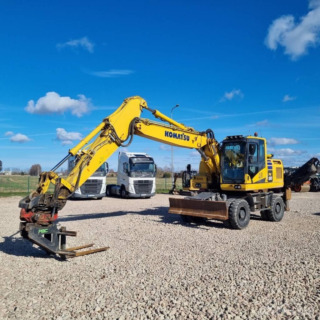 Komatsu PW180 - 11E0 Ratiniai ekskavatoriai