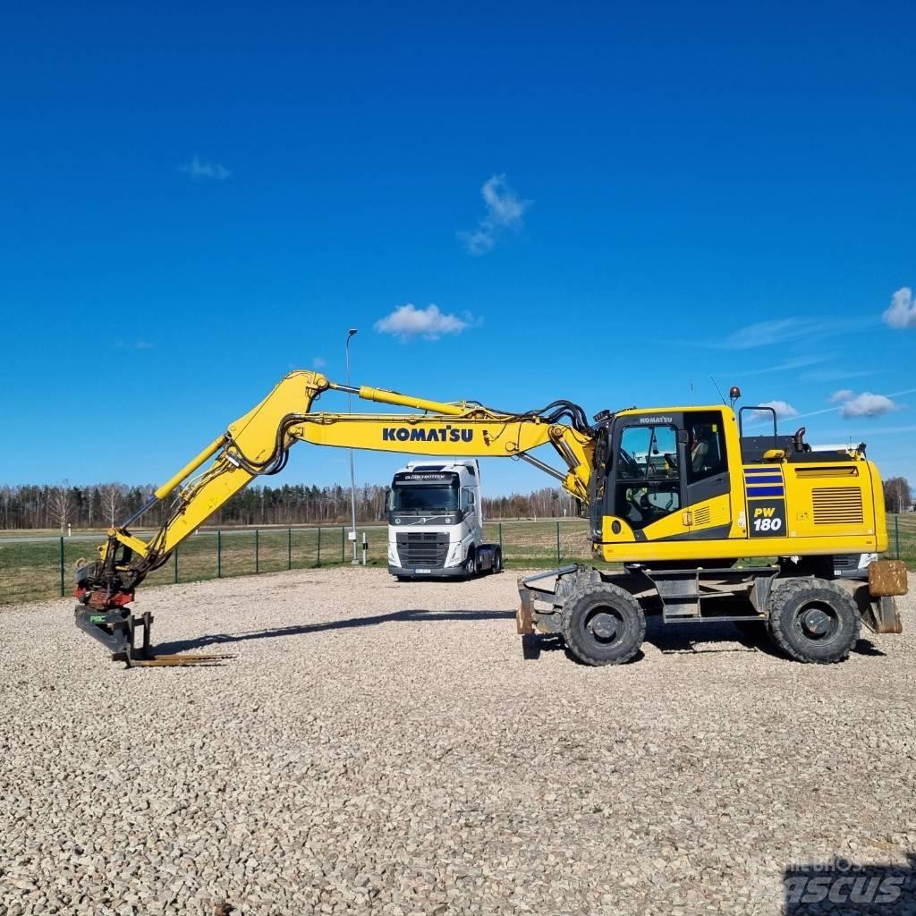 Komatsu PW180 - 11E0 Ratiniai ekskavatoriai
