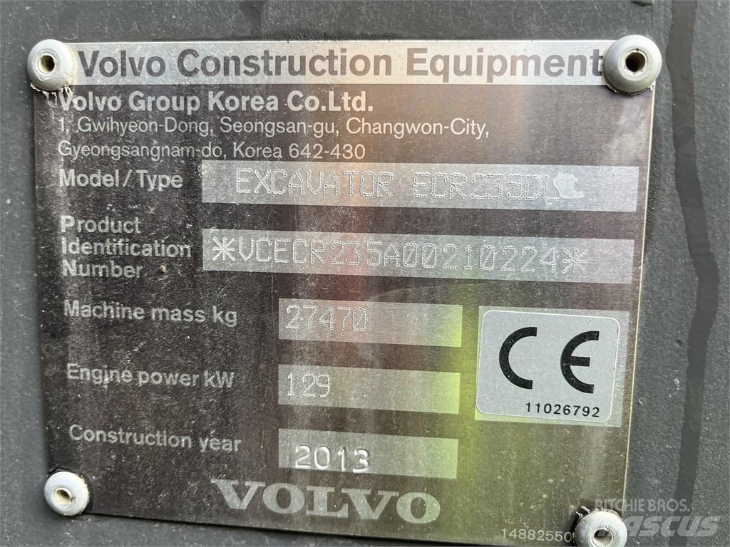 Volvo ECR 235 DL Vikšriniai ekskavatoriai