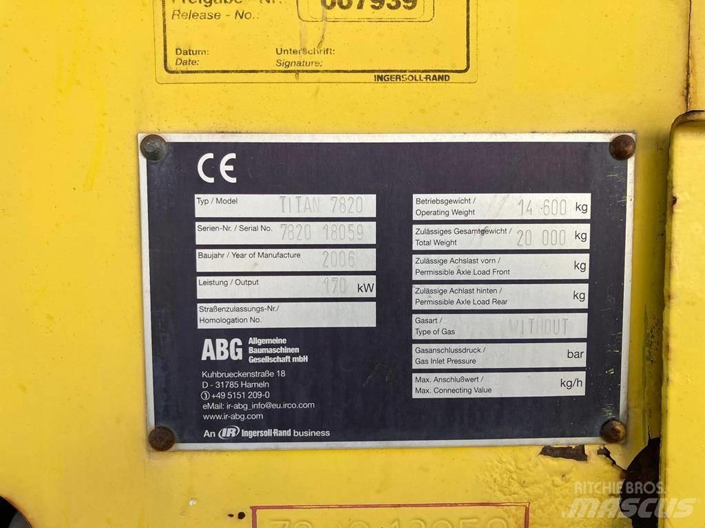 ABG Titan 7820 Asfalto klotuvai
