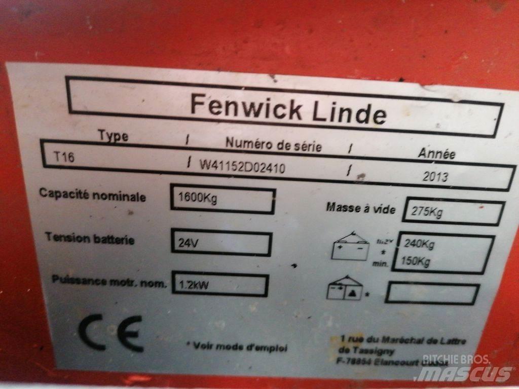 Linde T16 Mažų aukščių keltuvai