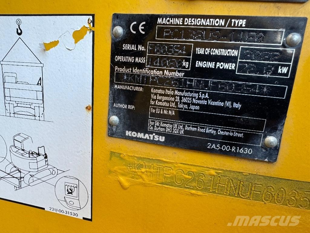 Komatsu PC 138 US-11 Vikšriniai ekskavatoriai