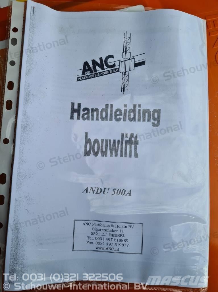 ANC ANDU 500A Kiti keltuvai ir platformos
