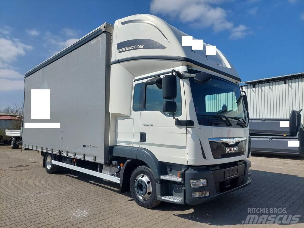 MAN TGL 8.220 Priekabos su tentu