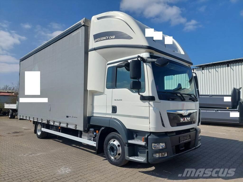 MAN TGL 8.220 Priekabos su tentu