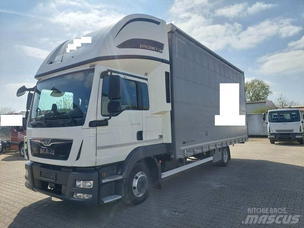 MAN TGL 8.220 Priekabos su tentu