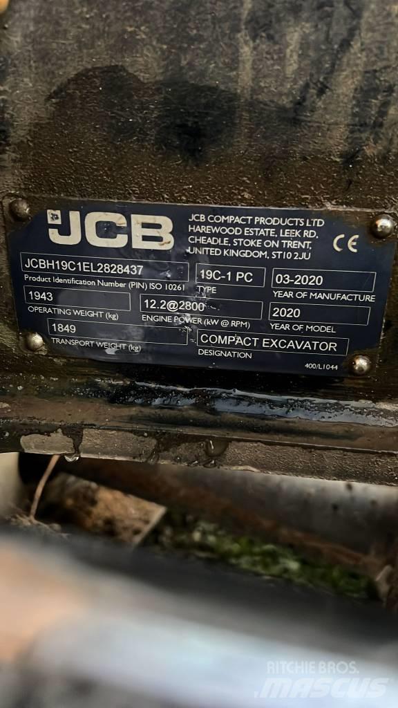 JCB 19 C-1 Mini ekskavatoriai < 7 t
