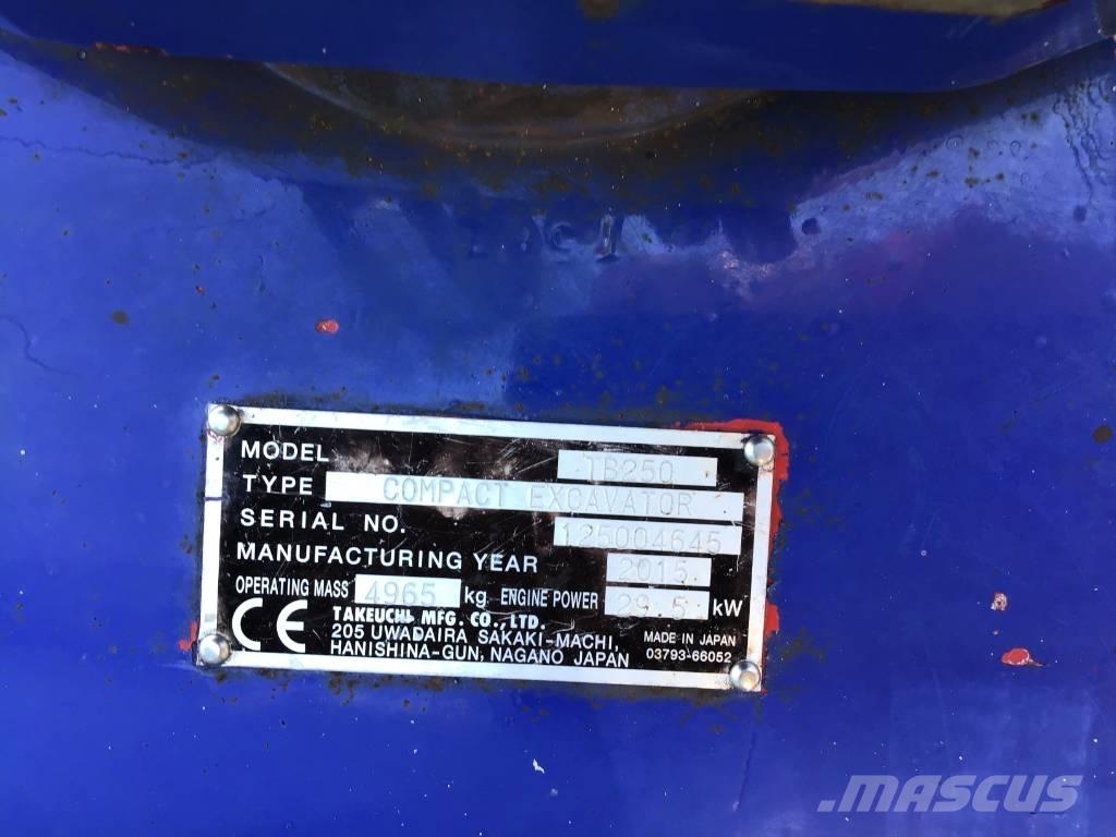 Takeuchi TB 250 Mini ekskavatoriai < 7 t