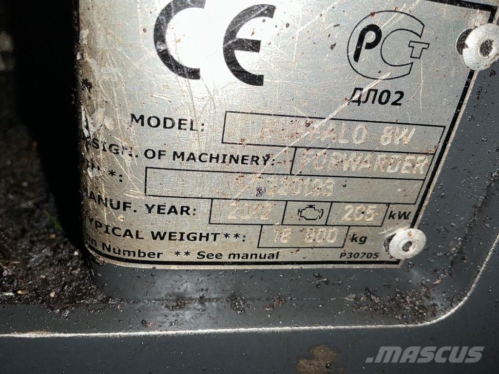 Ponsse BUFFALO+ 8W Naudoti miškovežiai (Forvarderiai)