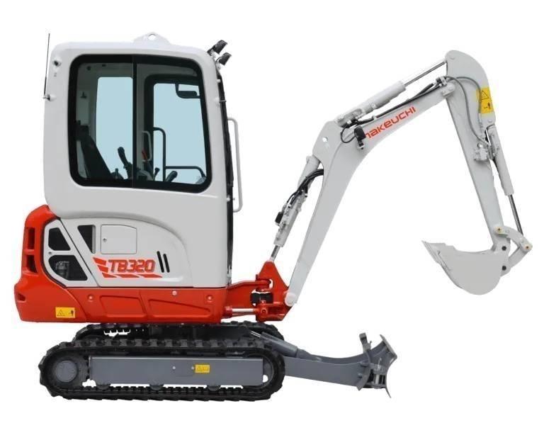 Takeuchi TB320 Mini ekskavatoriai < 7 t