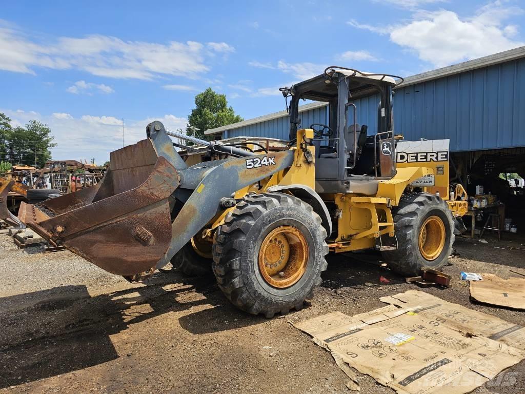 John Deere 524 K Naudoti ratiniai krautuvai