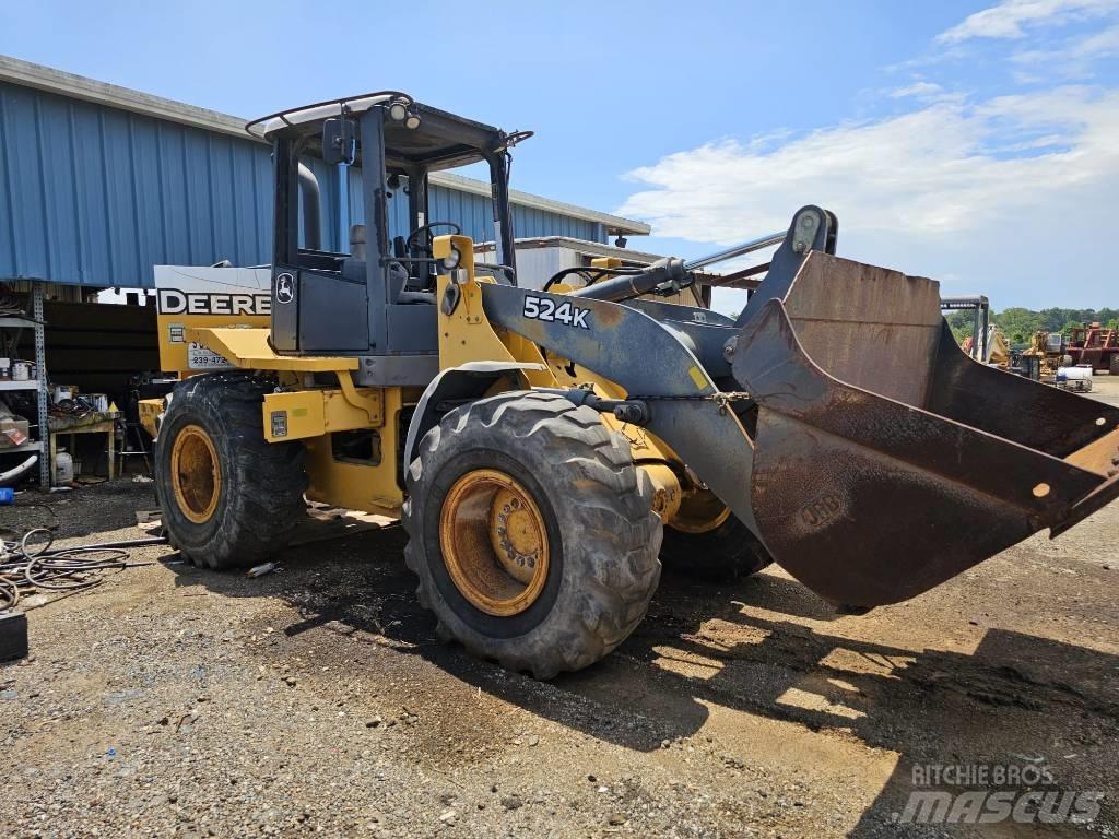 John Deere 524 K Naudoti ratiniai krautuvai