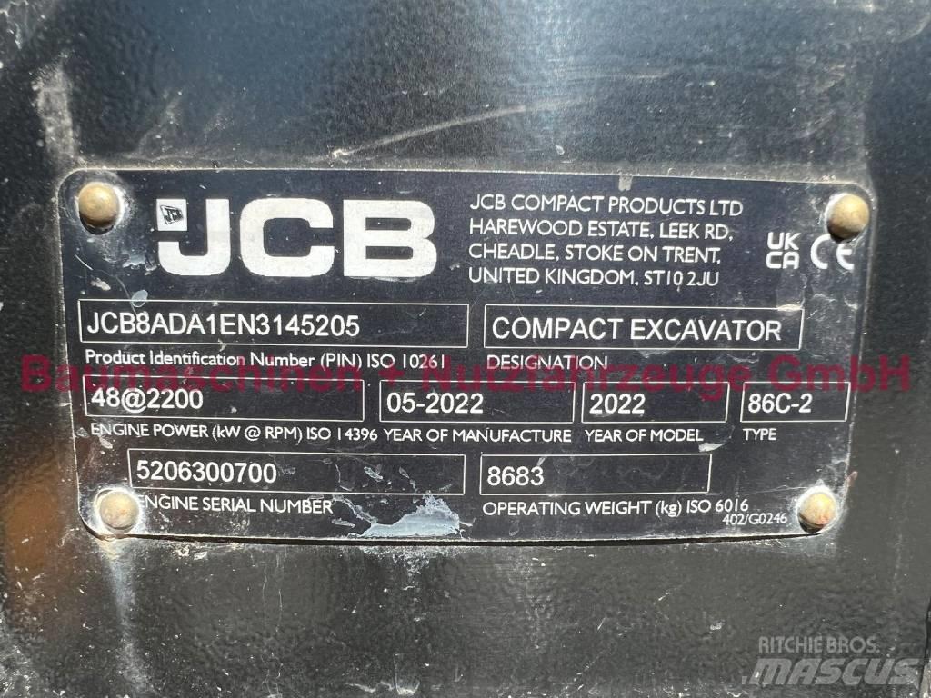 JCB 86C-2 Mono -Demo- Vidutinės galios ekskavatoriai 7-12 t