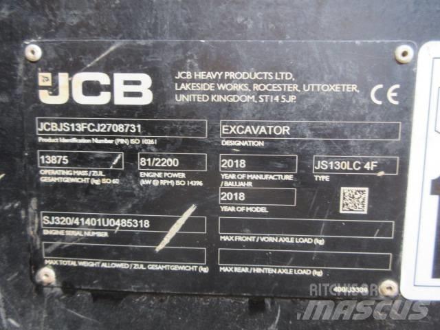 JCB JS130LC Plus+ Vikšriniai ekskavatoriai