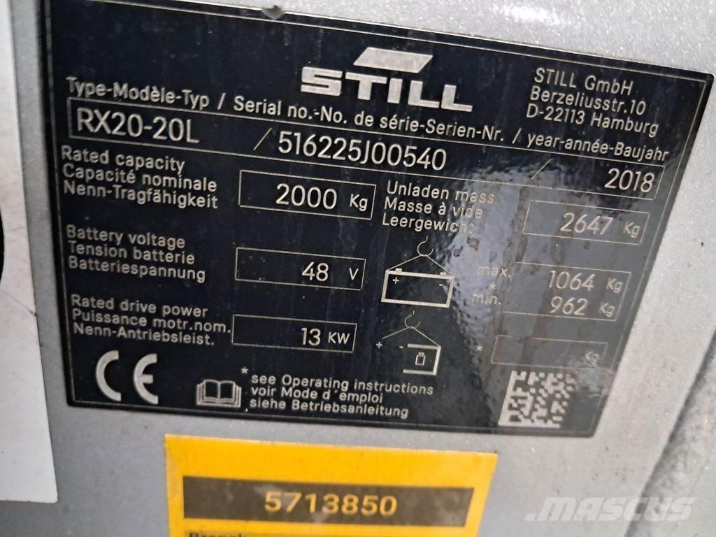 Still RX20-20L Elektriniai šakiniai krautuvai