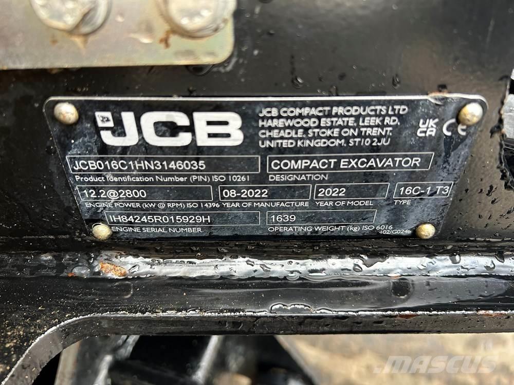 JCB 16C-1 Mini ekskavatoriai < 7 t