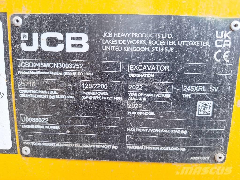 JCB 245 XR LC Vikšriniai ekskavatoriai