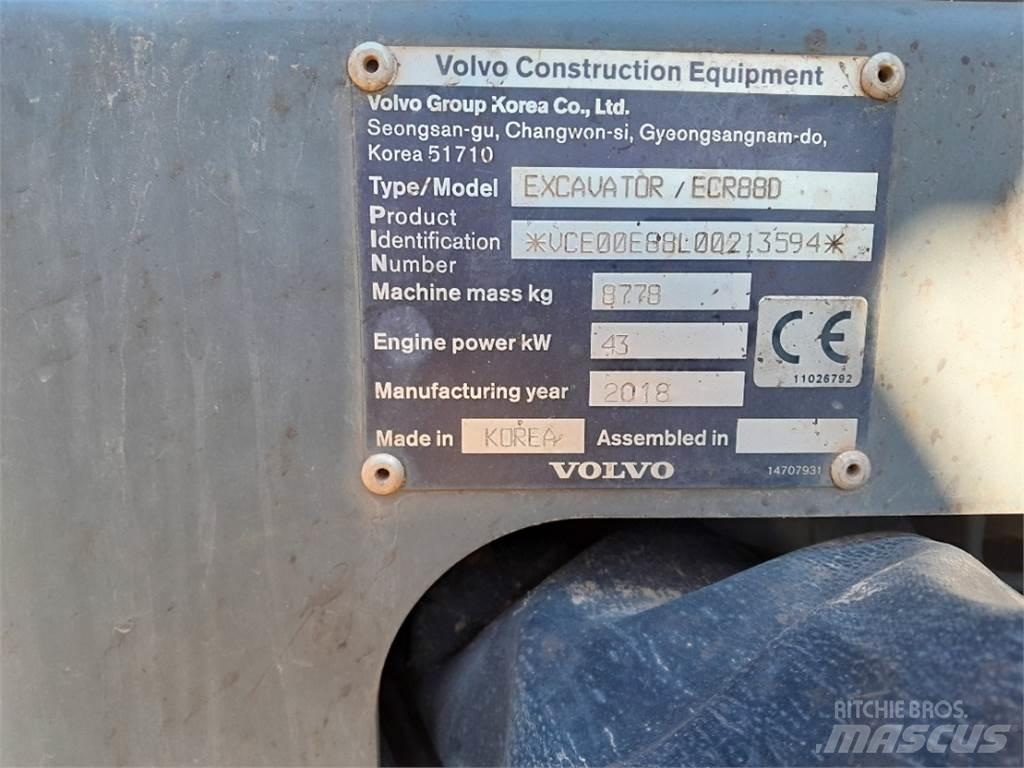 Volvo ECR88 Mini ekskavatoriai < 7 t