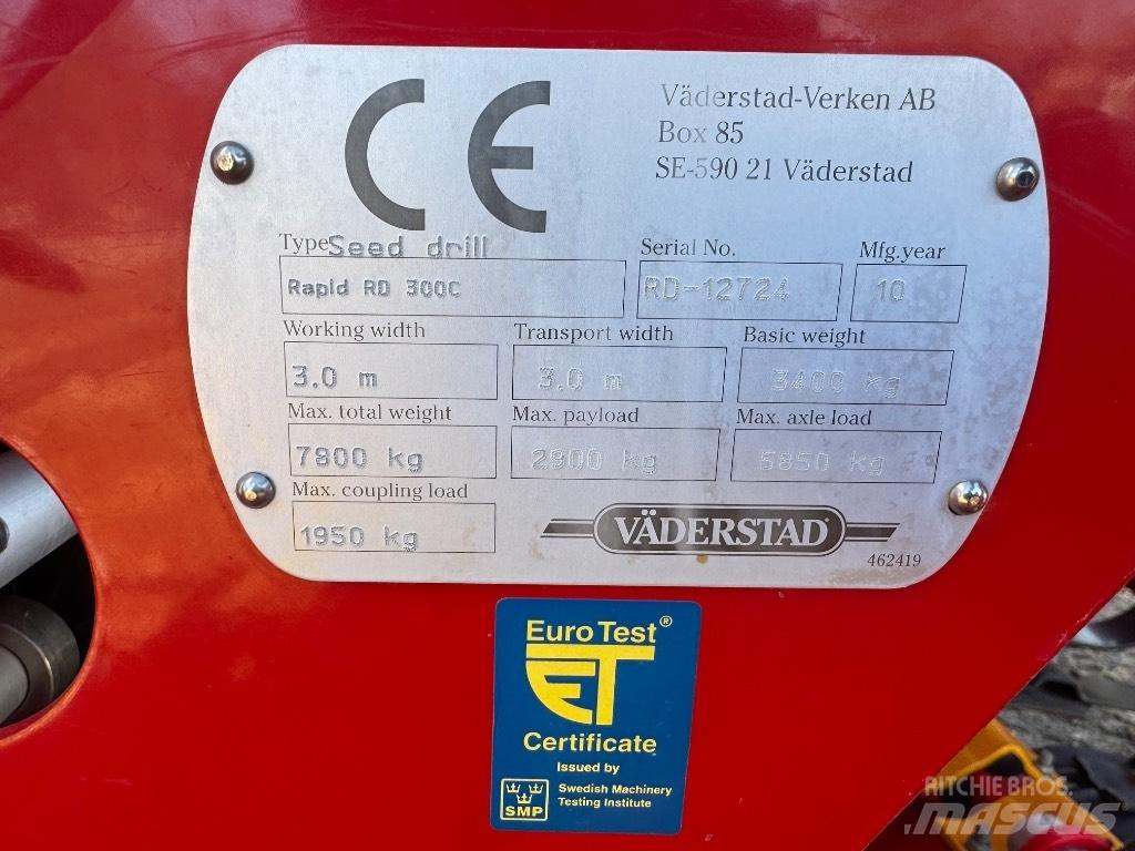 Väderstad Rapid 300C Sėjamieji kombainai