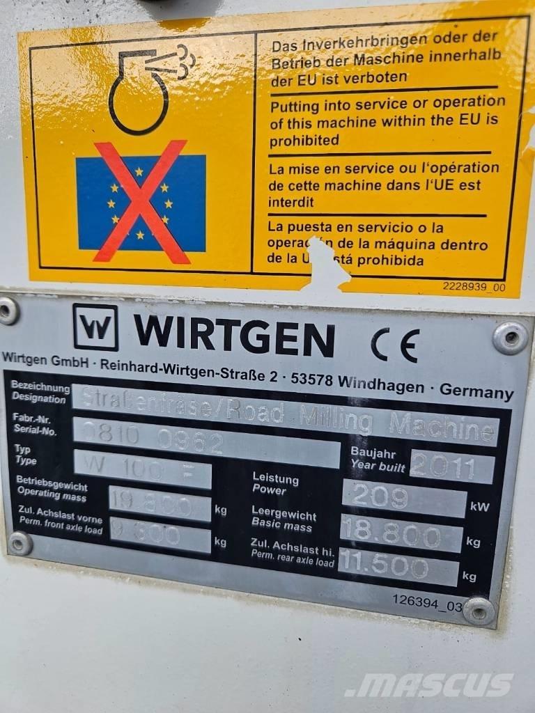Wirtgen W 100 F Asfalto šalto frezavimo technika