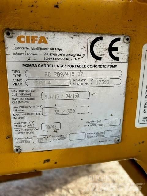 Cifa PC 709 / 415 D7 Betono siurbliai