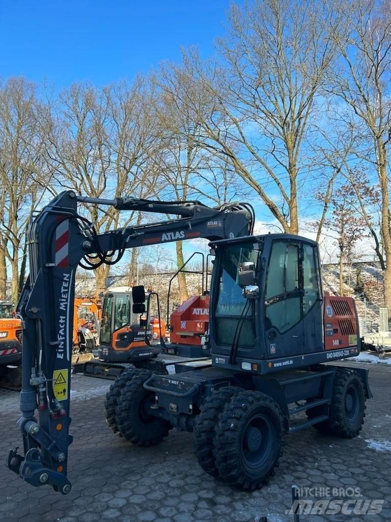 Atlas 140W-BLUE Ratiniai ekskavatoriai