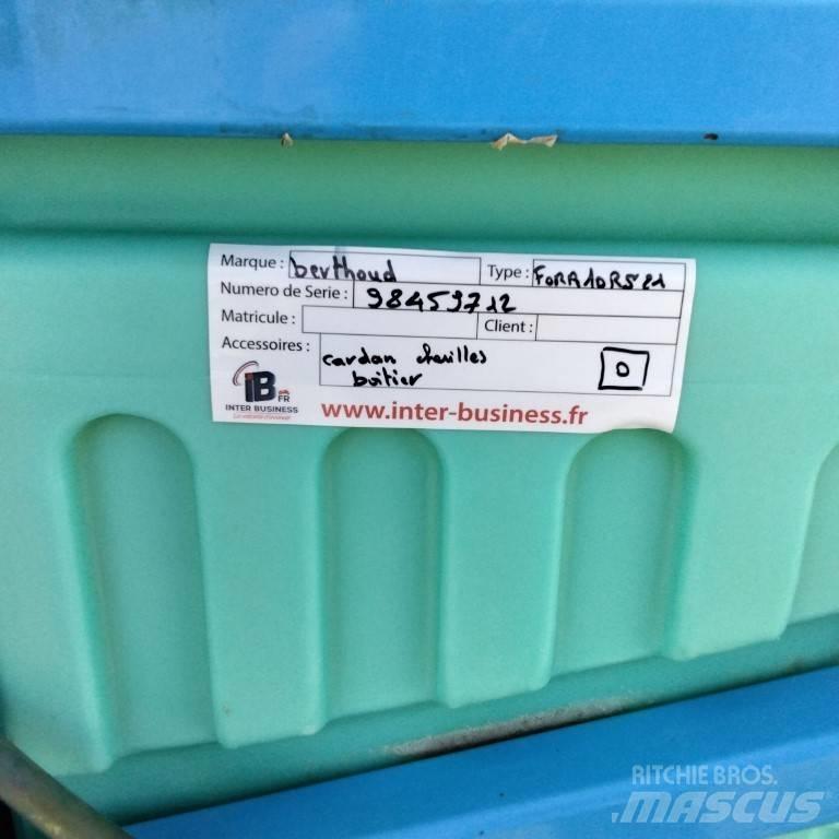 Berthoud FOR10RS21 Įmontuoti purkštuvai