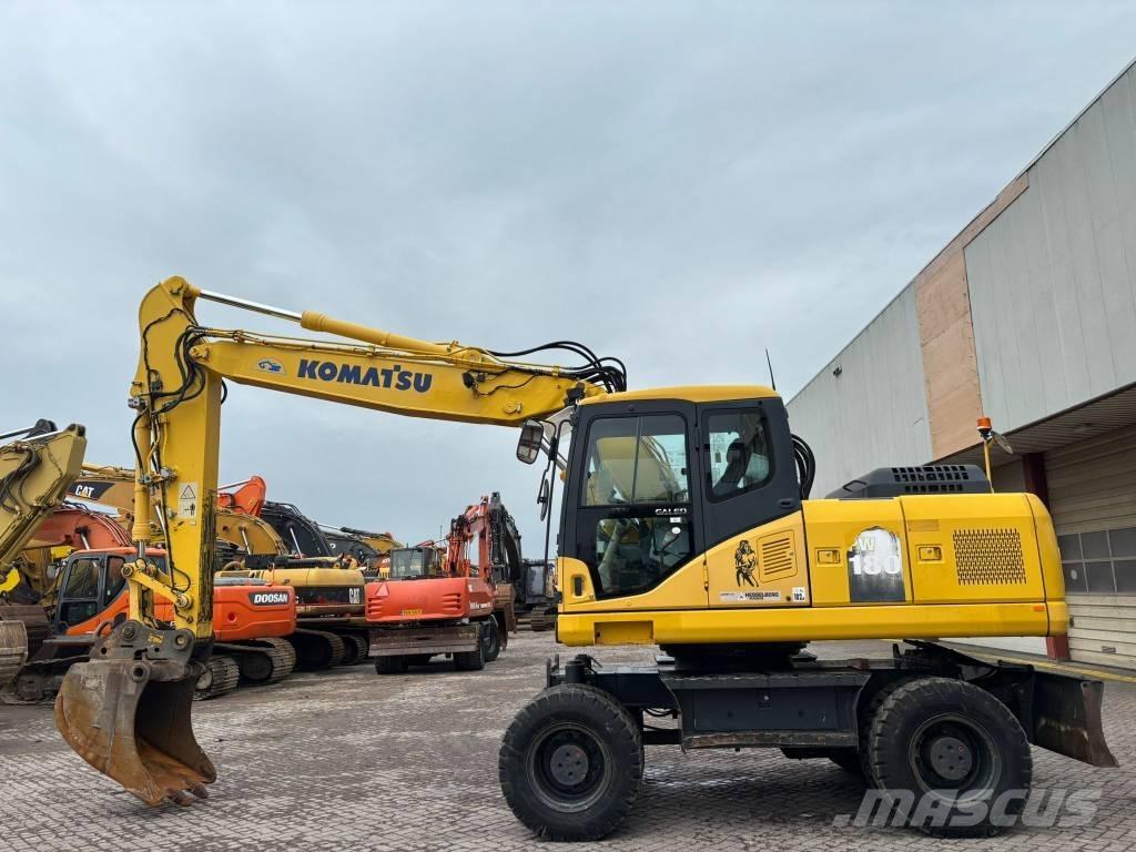 Komatsu PW 180-7 Ratiniai ekskavatoriai