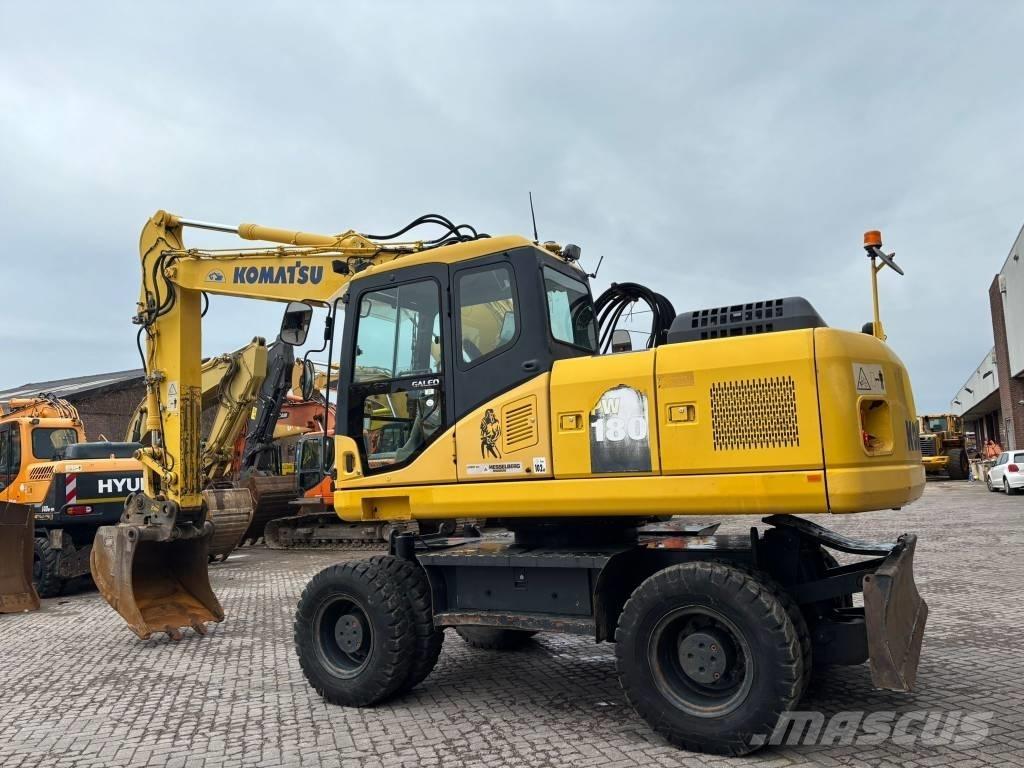 Komatsu PW 180-7 Ratiniai ekskavatoriai