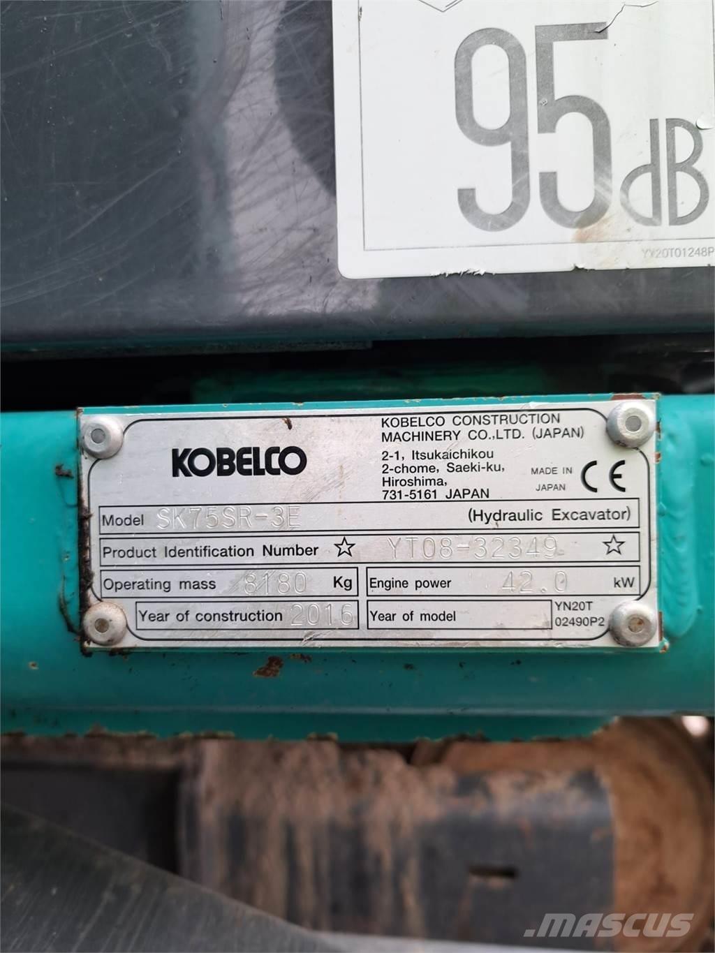 Kobelco SK75SR-3E Mini ekskavatoriai < 7 t