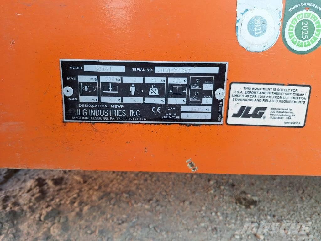 JLG 600AJ Alkūniniai keltuvai