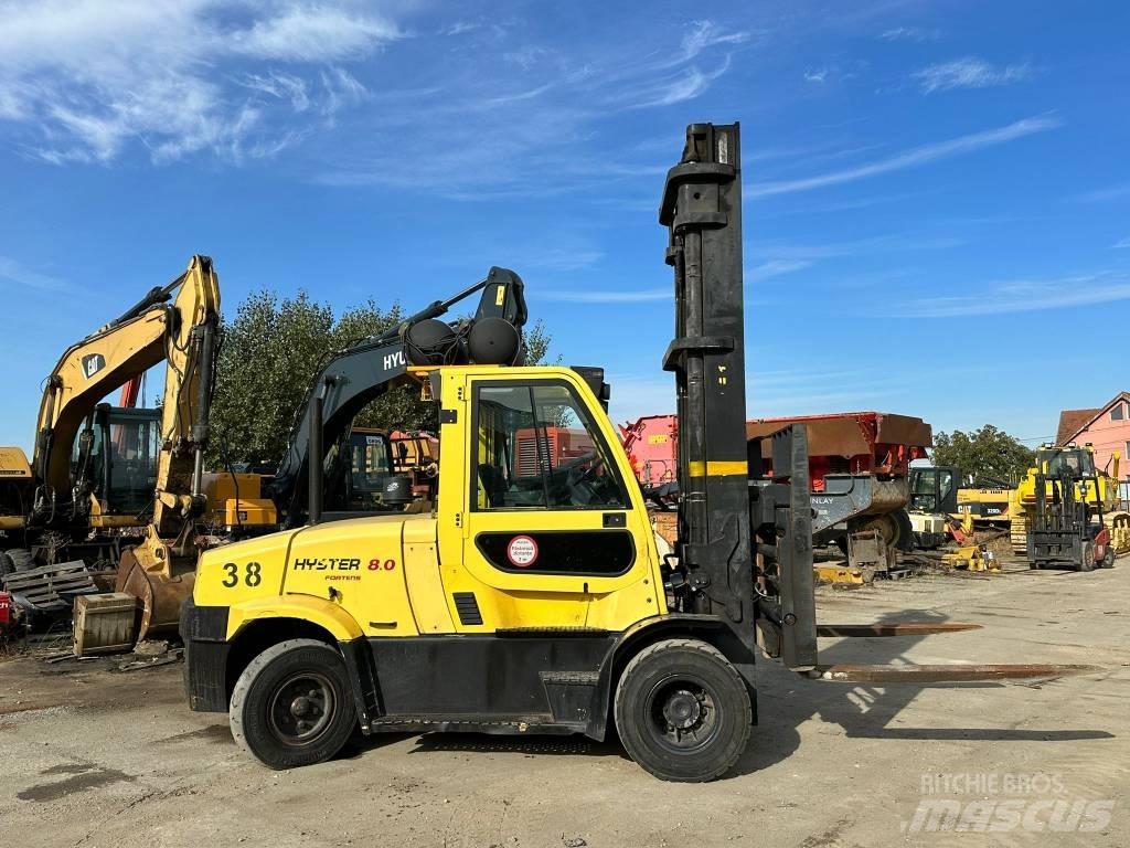 Hyster H 8.0FT9 LPG (dujiniai) krautuvai