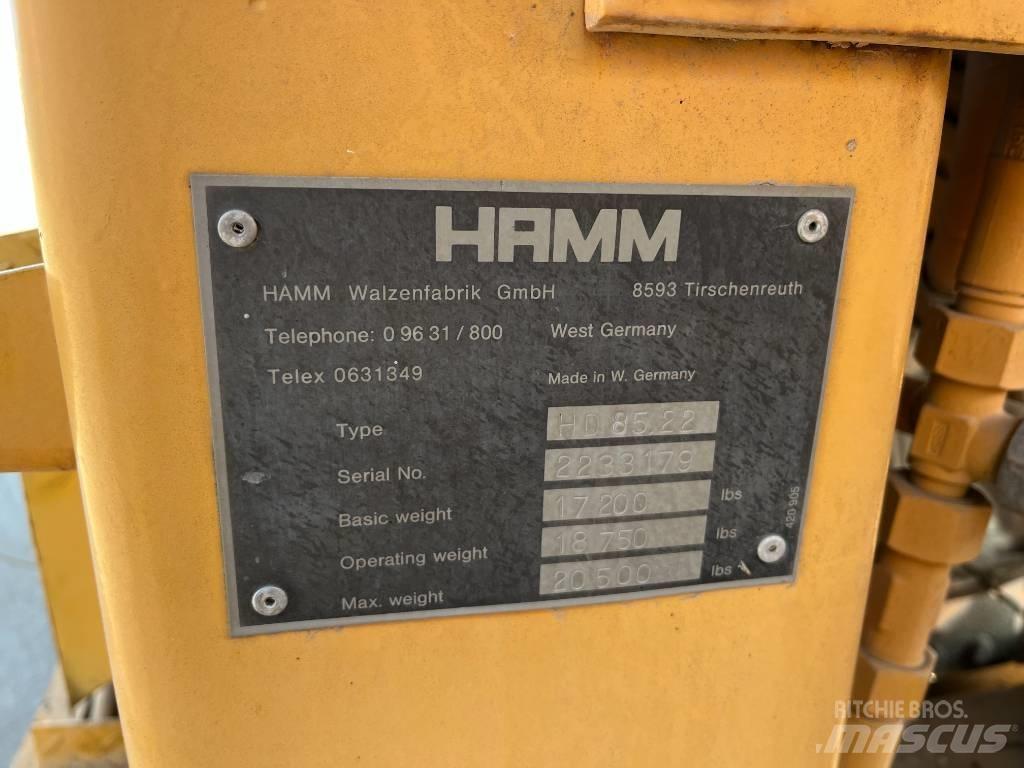 Hamm HD 85 Porinių būgnų volai