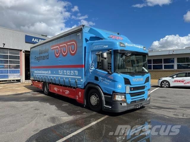 Scania P 280 Priekabos su tentu