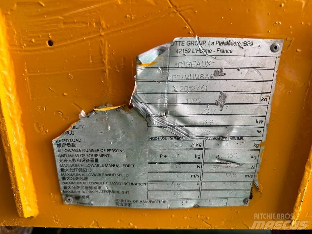Haulotte OPTIMUM 8 Žirkliniai keltuvai