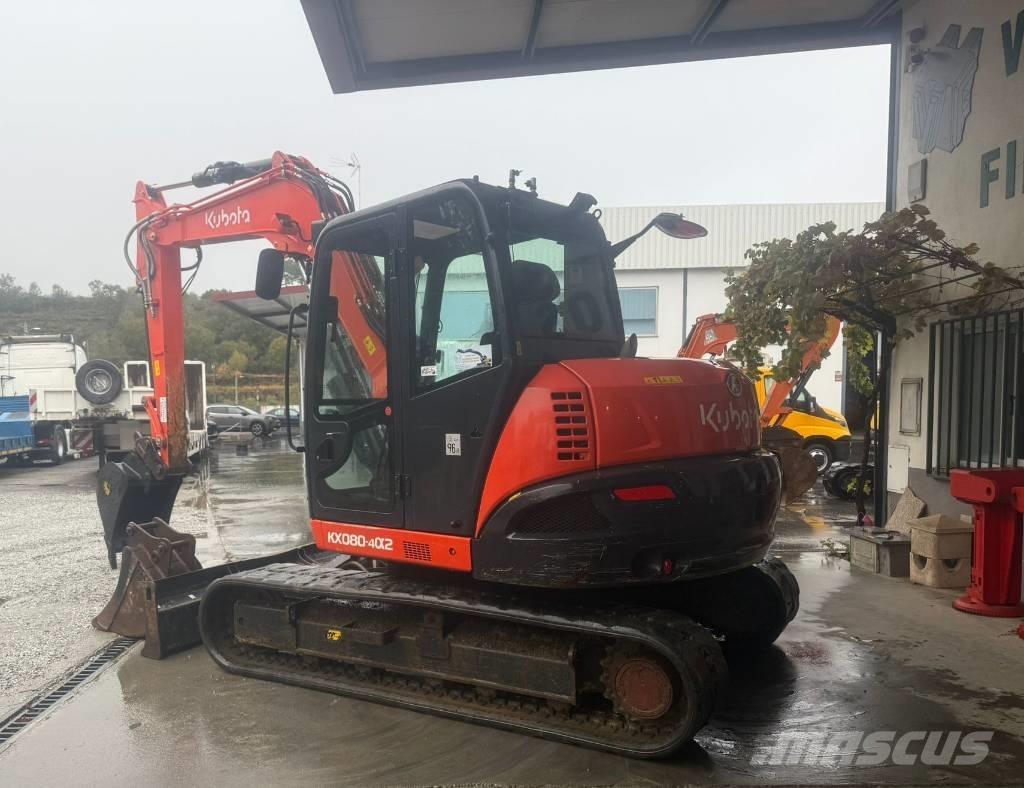 Kubota KX 080 Vidutinės galios ekskavatoriai 7-12 t